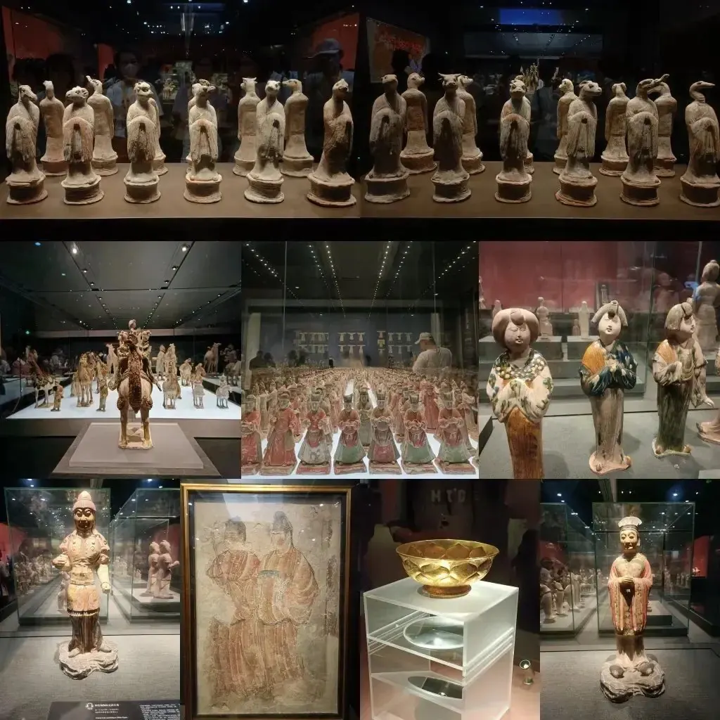 Tang dynasty artifacts at Shaanxi History Museum Xi'an